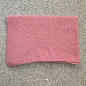 Pure Collection Cashmere Scarf Heather Pink FLAW